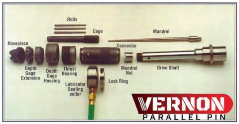 Vernon A 型平行销胀管器(1/2–1-1/4 in)
