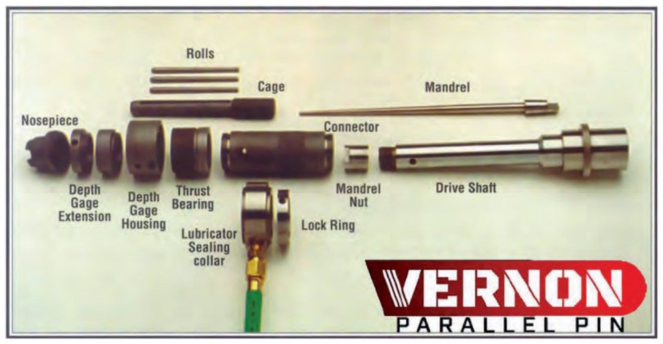 Vernon A 型平行销胀管器(1/2–1-1/4 in)